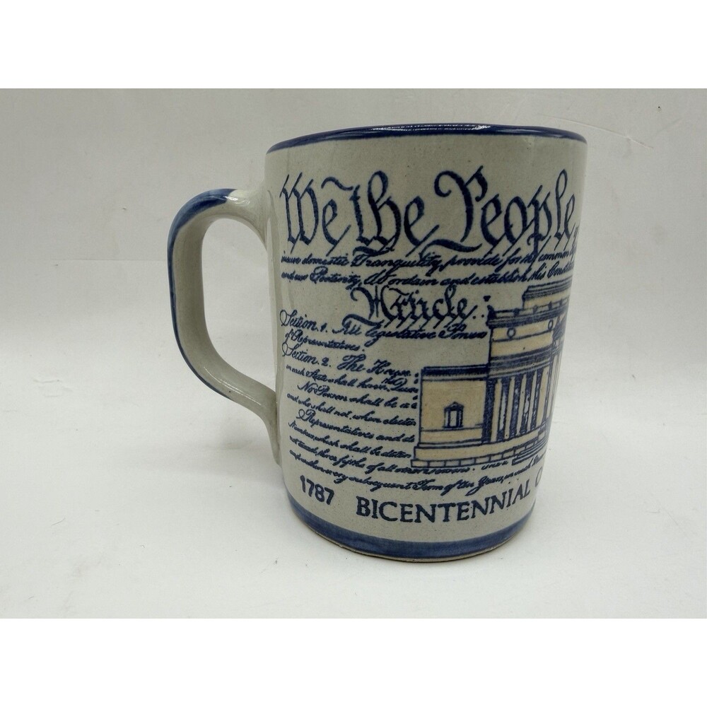 Vtg We The People Constitution Bicentennial 1787-1987 Louisville Stoneware Mug